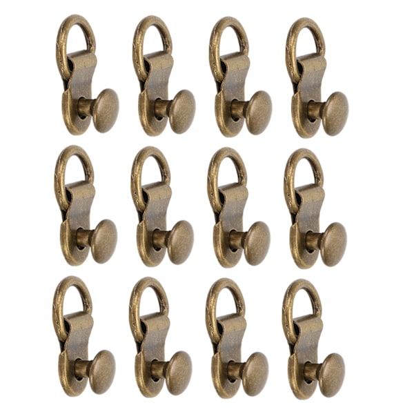 100 set skosnören krok D-ring öljet spänne mässing sko läderväska DIY nitverktyg brons 9x14mm