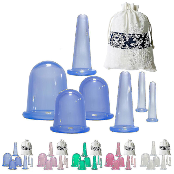 Silikon Vacuumkoppar Set för Anti-Cellulit Massage - 7 st