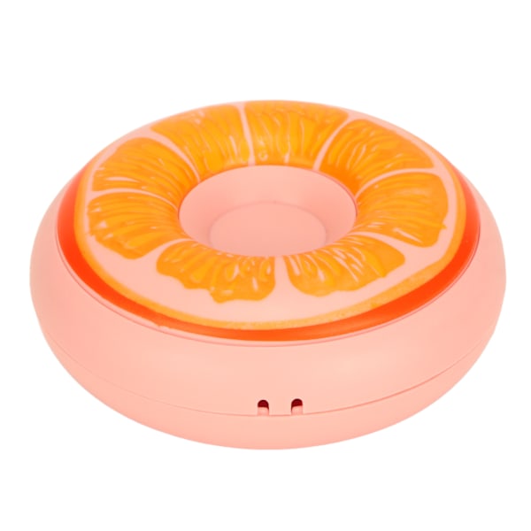 Elektrisk håndvarmer USB genopladelig 3 gear donutform lommehåndvarmer til rejsehjemmekontor Pink F