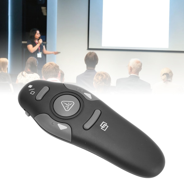 Presentation Clicker 15m Fjärrkontroll Avstånd Ergonomisk Bärbar 2,4GHz Fjärrklicker för skolkontoret