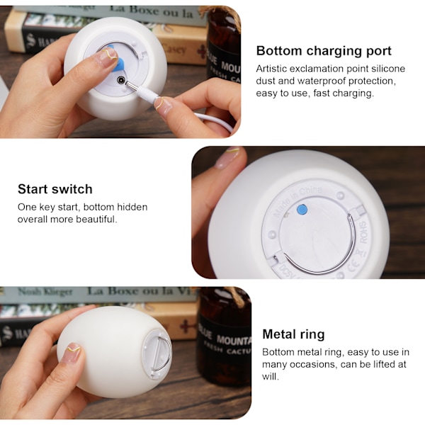 LED Æg Lampe Robust Vandtæt Nem at Bruge Fjernbetjening LED Lys til Hjemmefest