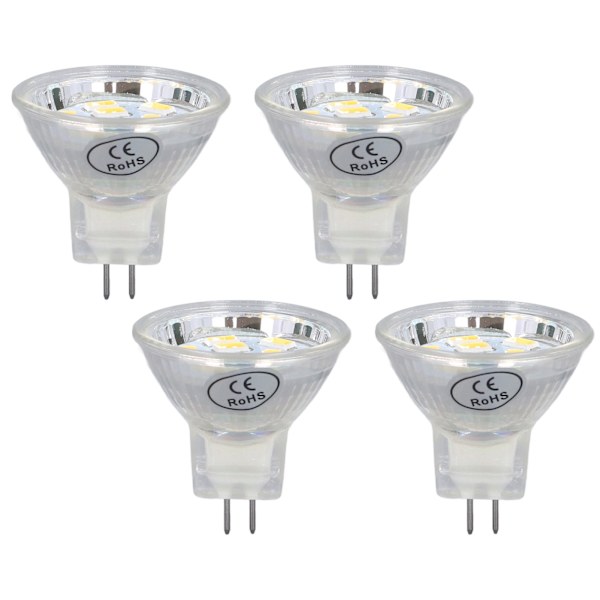 4 kpl MR11 LED-polttimo 3W 300lm polttimo 9 helmällä kaksinastainen pohja kohdevalaisimiin maisemalamppu Lämmin valkoinen valo