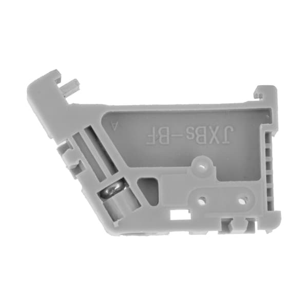50 stk. 35 mm DIN-skinne Terminal Block End Stopper Monteringsclips Grå (Model 13)