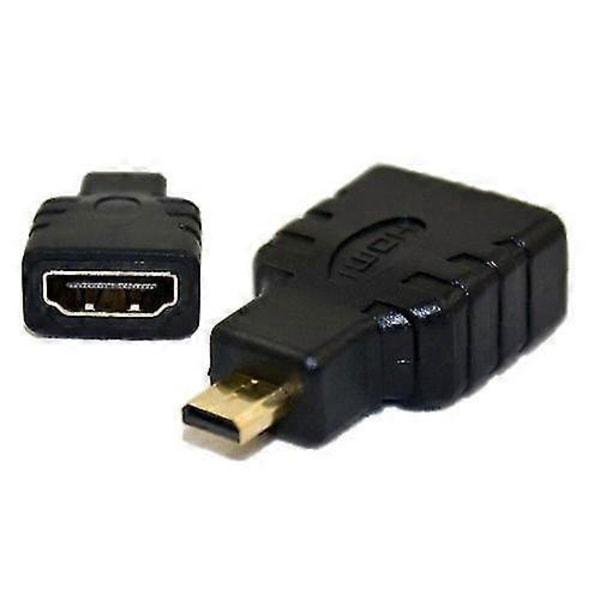2 stk. Micro HDMI til HDMI Adapter Type D Høj Hastighed Guldbelagt Konverter Adapter Til Panasonic Lumix Dmc