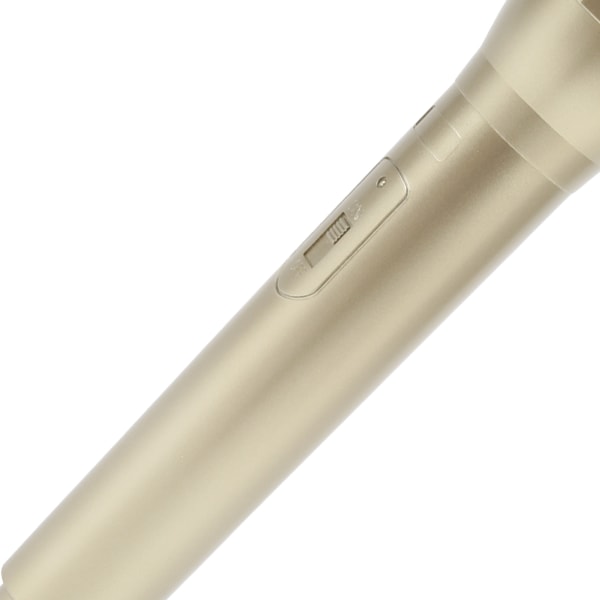 Realistisk propmikrofon for karaokedansshow. Øv mikrofonpropp for karaokegull Gold