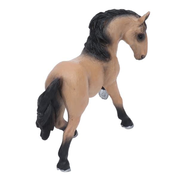 Lusitano Hest Solid Modell Livaktig Dyrefigur Statisk Ornament Barn Kognitivt Leketøy