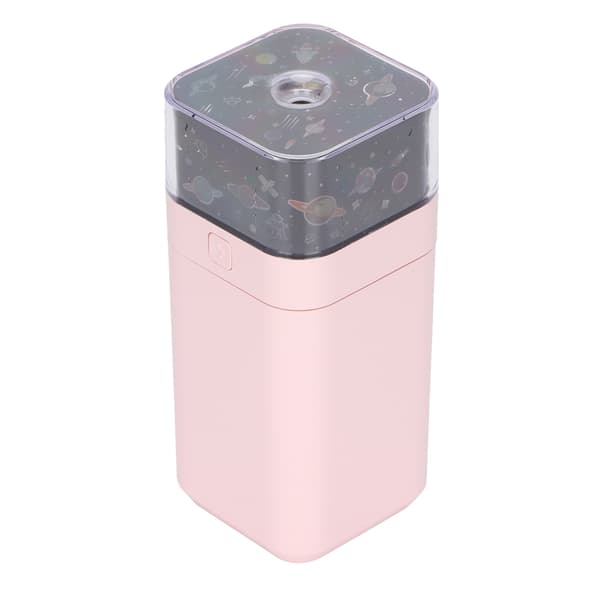 Starlight luftfukter ultralyd LED nattlys stillegående 300 ml dobbel modus mini luftfukter med stjernelysprojeksjon rosa