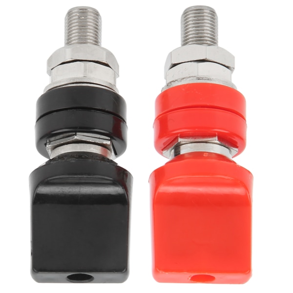 4mm Messing Binding Post M10 Gjenge Høystrøm Power Junction Terminal med Socket Flat Cap