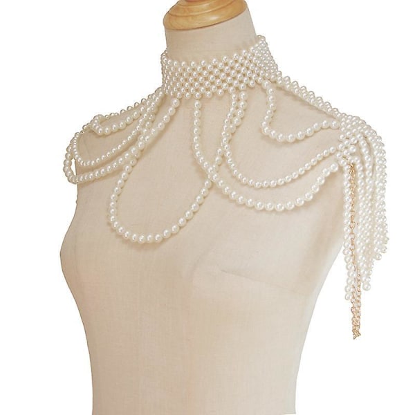 Simulerat Pärl-Halsband med Statement-Design för Kvinnor - Modeaccessoar