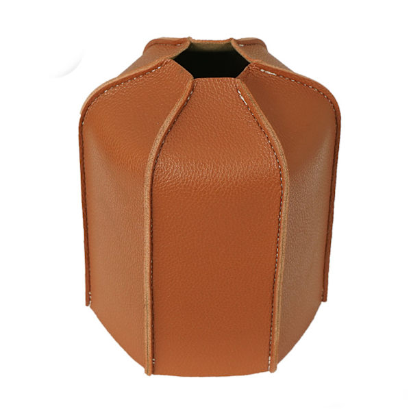 Flat Gassbeholder PU Lærhylse Brenselstank Beskyttende Etui Camping Komfyr PU Lærdeksel for Utendørs 450g 11.5x14.5cm