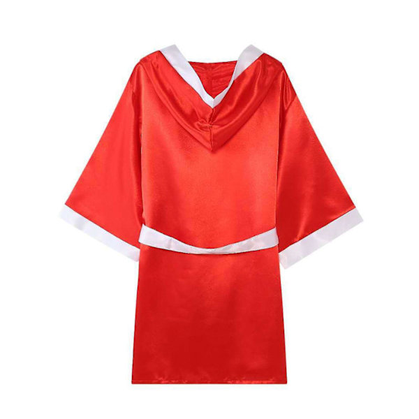 Konkurrence Trænings Boksning Robe til Unisex Kickboxing Uniform L Sort