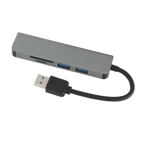 5 i 1 USB-hub 5 Gbps 3 USB-porte USB-dockingstation med TF-lagerkortlæser til pc-printer, bærbare computere, USB-flashdrev