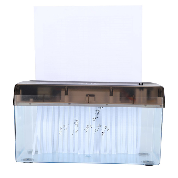 Mini papirshredder til skrivebord med skridsikker silikonepude USB elektrisk lille A4 papirshredder