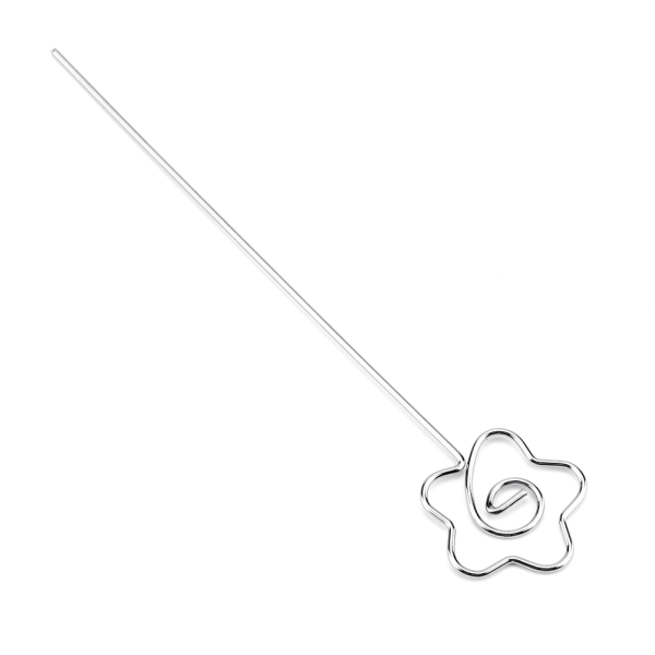 50 st Metalltrådar Fotokort Bild Memo Papper Notera Display Clip Hållare Blomform