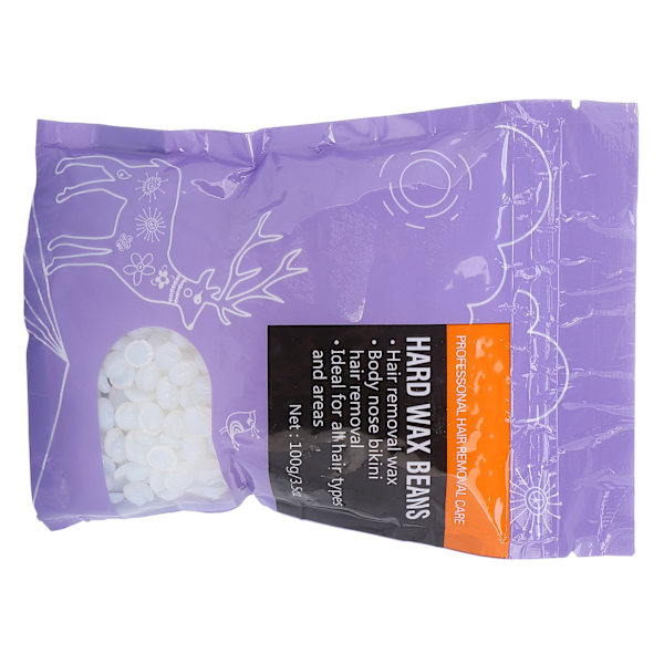 100g Hard Wax Bean läpinäkyvä karvanpoisto vahapapu vartalokarvojen poisto vahapavut