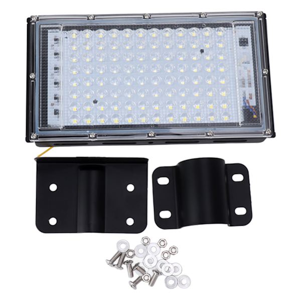 Ammattimainen 100 W:n LED-katulamppu, korkea kirkkaus, 96 LEDiä, energiansäästö, vedenpitävä ulkovalo, 180-240 V, puhdas valkoinen