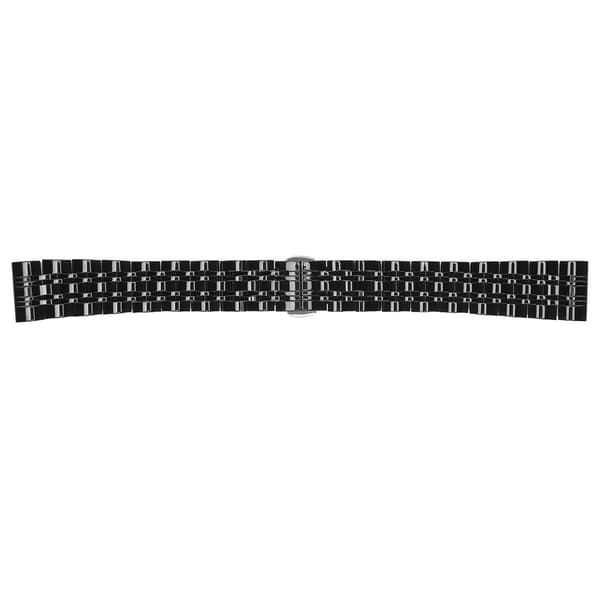 Urrem Sort Professionel Flad Urarmbåndsrem Udskiftning Urrem Tilbehør 18mm / 0.71in