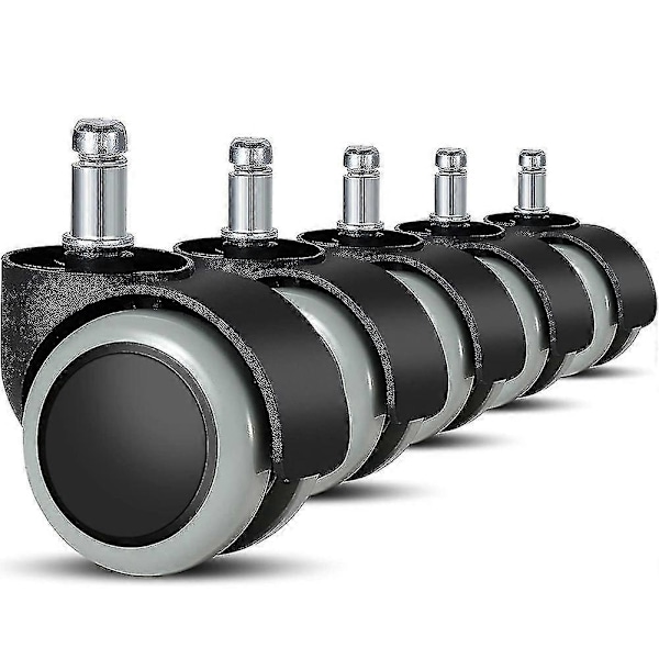 5-pack kontorsstolshjul 11 mm / 22 mm ersättning hårda golv för gamingstolar, svängbara stolar