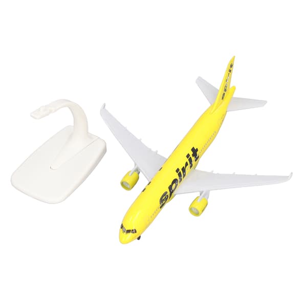 320 Alloy Flymodel Høj Stimulering Flydekoration Model med Displaybase Gul Hvid