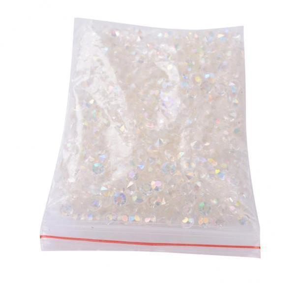 3 x 5000/förpackning Akryl Diamant Kristaller Bröllopsfest Dekorationer DIY Konst Hantverk--
