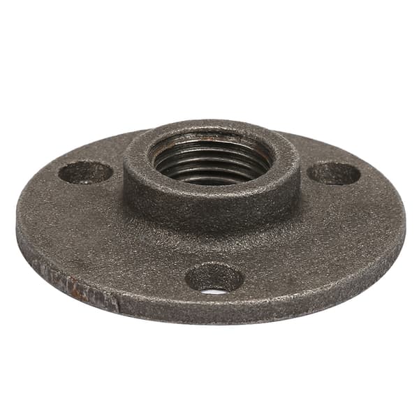 10 stk. Legering/ Støpejern 3 Hull 65mm DN15 Flens Rørbase Gjenge Gulvflens (Støpejern)