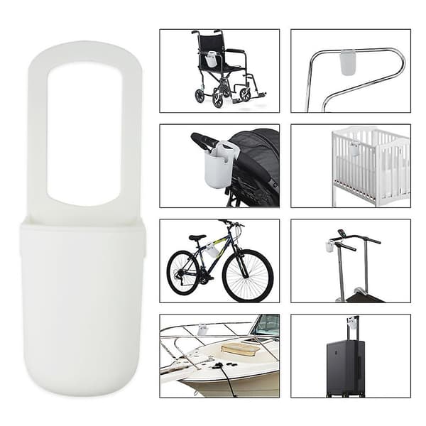 Silicone Cup Holder for Bike Trailers Durable Non-slip Water Bottle Holder for Beach Chairs Black