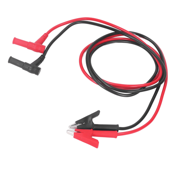 2 stk. bananplugg til krokodilleklemme kabel kraftig PVC messing multimeter testledningssæt 1000V 15A