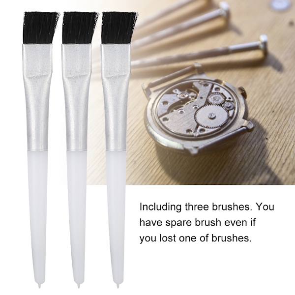 3 stk Urbørstebørster Glasfiberarmbåndsur Craft Repair Fjerner Rust Clean Tool