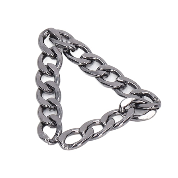 20m Aluminium Kantkæde Elegant Rustfri Metal Håndværkskæde til Halskæde Armbånd Ankelkæde Smykkefremstilling Sølv Sort