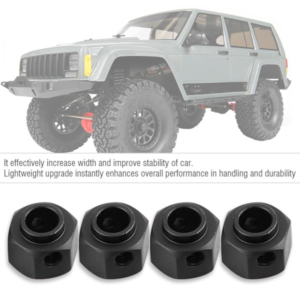 RC-auton pyöränlaajennussarja 9 mm TRAXXAS TRX-4 D90 SCX10 1/10 autoon (musta)