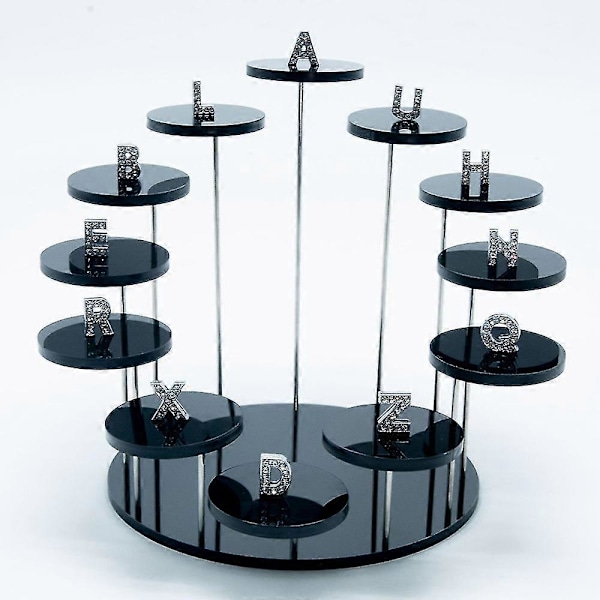 Multi-lags Cupcake Stand Akryl Tiered Serverings Rund Cupcake Tårn Til Fest F