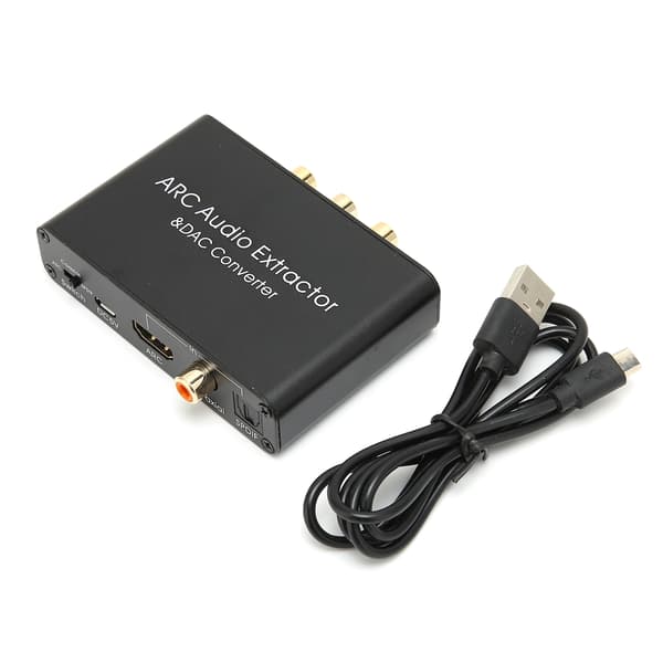 HD Multimedia Interface ARC Extractor Digital til Analog Audio DAC Konverter til HDTV DVD