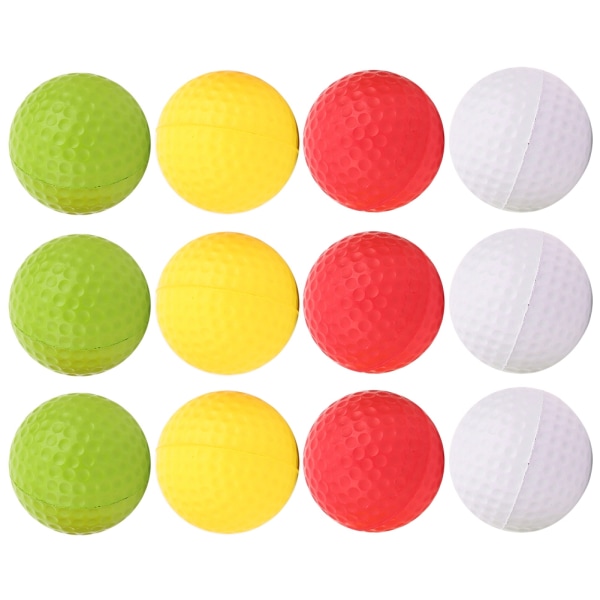 12st Bärbar PU Golf Sport Kid Träningsbollar Mjuka Barn Säkerhetsövningstillbehör