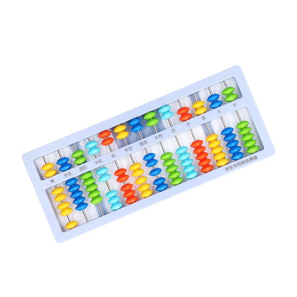 Abacus Liten Bærbar Barnepuslespill 13 Grader 7 Perler Mental Aritmetikk Matematikk AbacusBlå