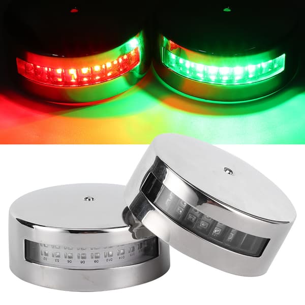 Pari 12V/24V LED-navigointivärit punainen ja vihreä purjehduspaikkalamppu veneille