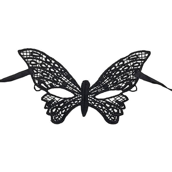 Blondert Butterfly Maskerademaske for Kvinner - Halloweenfest Dekorasjon
