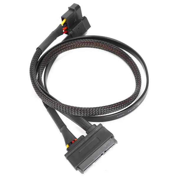 Sata-kabel 7+15Pin 4Pin han til Sata hun 3.0 datastrømsforlængerkabel til ekstern harddisk-dataoverførsel