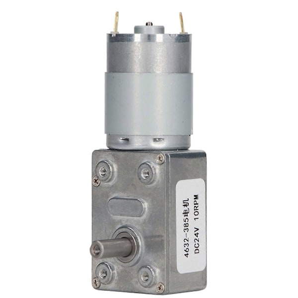 DC-vähennysmoottori CW CCW Vakaa Tarkka Käyttö Alumiini Messinki Ruuvipyörävaihdemoottori DC24V 10RPM