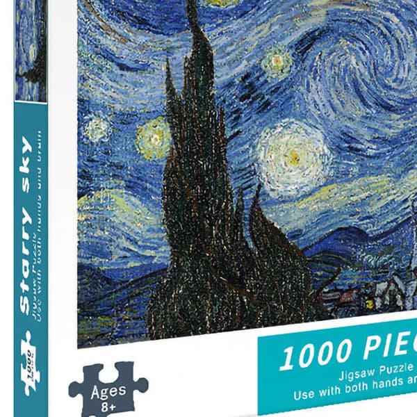 1000 bitars pussel tecknad landskap konst målningar bild foto barn vänner present typ 3