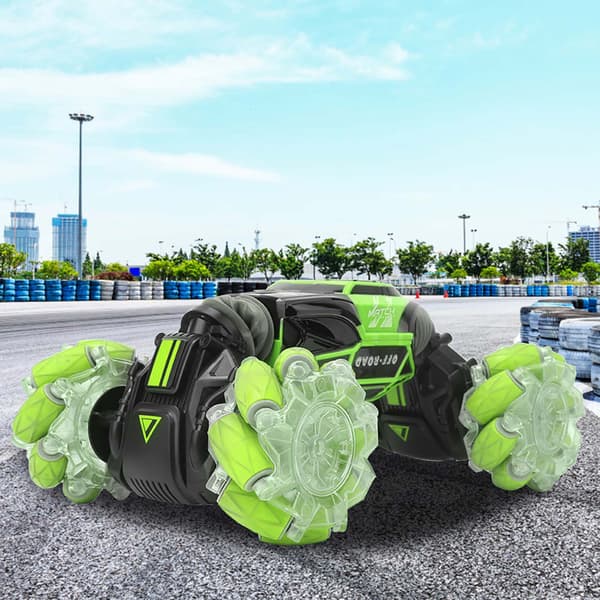 Elektrisk fjärrkontroll 4-hjulig stuntbilsleksak Gesturesensor 1:16 UD2196AGreen