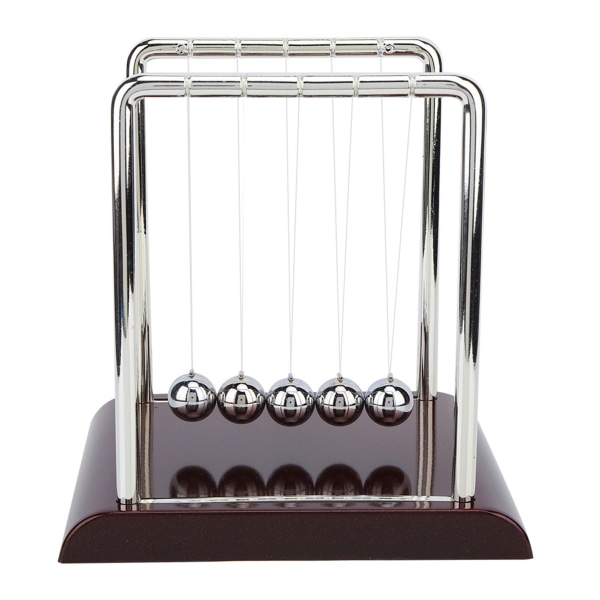 Kvadratisk Balance Pendulum Kuglelegetøj Hjemmekontor Skrivebord Bordpynt Gave (L)