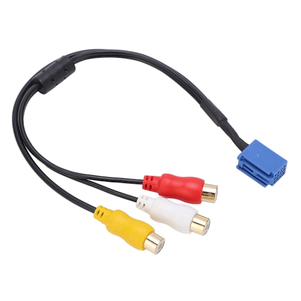 6-pinninen AV 3040 -portin auton 3RCA-kaapeliadapteri, ääni- ja videoyhteys DVD-navigointiyksikköön