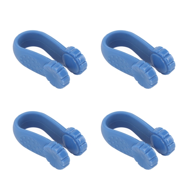 4 stk. Håndtrykspunktklemme Blomsterform Reducer spænding Universal Mini Migræne Relief Clip Blå