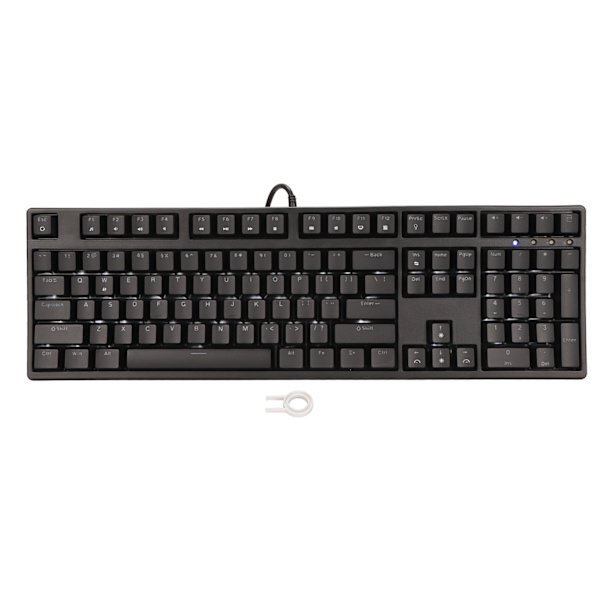 Mekanisk tastatur Brun Switch 108 Key Ergonomisk One Key Kalkulator Funksjon Kablet tastatur for hjemmekontor