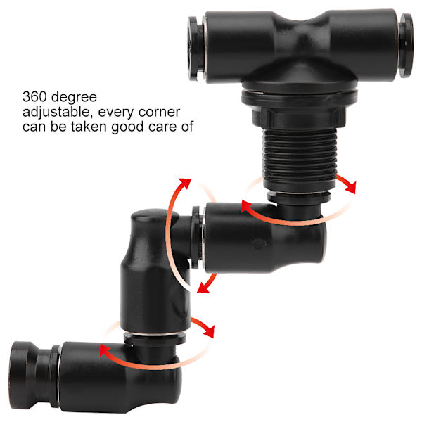 Justerbar Reptil Fogger Mist Sprinkler för Rainforest Tank Pet Cooling System