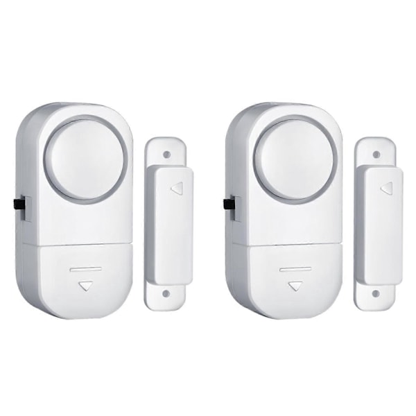 Dörr- och fönsterlarm, 90DB Dörrlarm för barnsäkerhet, Dörr- och fönsterinbrottslarm - Fönsterpoollarm för hemsäkerhet (2-pack) -GSL May 5.27