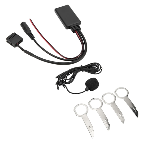 12-stifts bil-CD AUX IN trådlös Bluetooth-adapter med handsfree-mikrofonersättning för Focus 2005 och framåt 6000CD