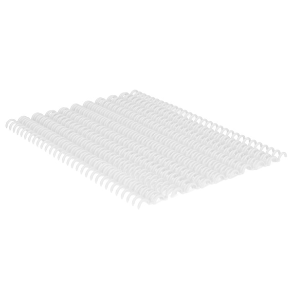 10 stk. Binderyg 30 huller 12 mm diameter DIY udskiftelig plast A4 Wire Binding Spines til skolekontor hvid