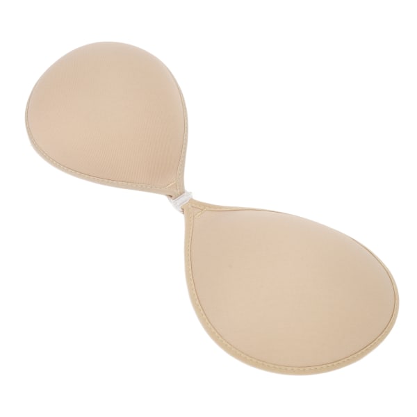 Stroppeløs selvklebende BH Ryggløs Push Up One Piece 3/4 kopp Deep V Sømløs silikon BH for brudekjole D