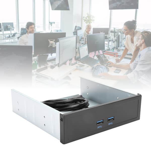 Optisk stasjons frontpanel for utvidelseskort 2-port USB2.0/3.0/3.1 skrivebordstilbehør